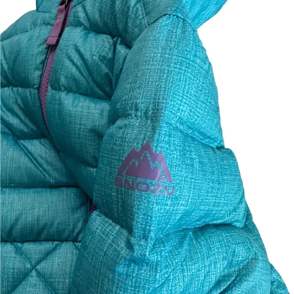 Snozu Girls Puffer Lined Hoodie Jacket Size 2T